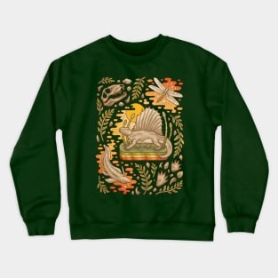 Daydream Dimetrodon | Not A Dinosaur Art | Permian Life Crewneck Sweatshirt